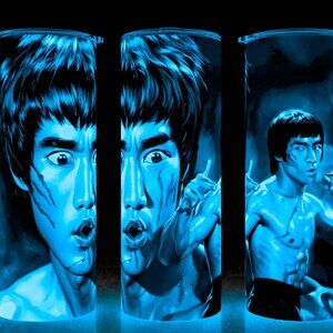 Glow in the Dark Bruce Lee Enter the Dragon Cup Mug Tumbler